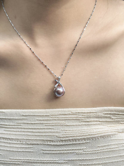 【現貨】925銀+淡水愛迪生吊墜12mm【ST313】