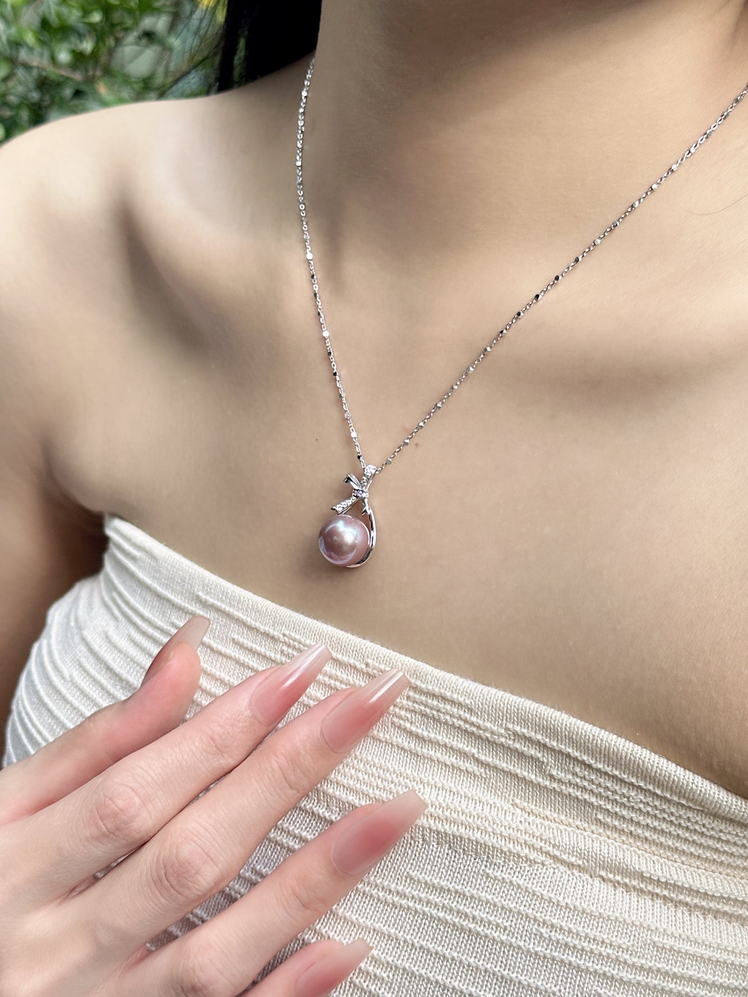 【現貨】925銀+淡水愛迪生吊墜12mm【ST313】