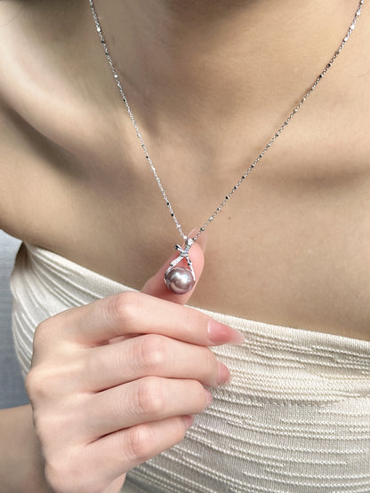 【現貨】925銀+淡水愛迪生吊墜12mm【ST313】