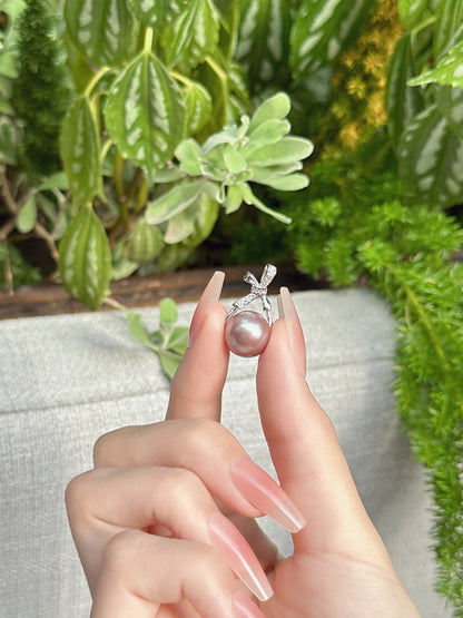 【現貨】925銀+淡水愛迪生吊墜12mm【ST313】