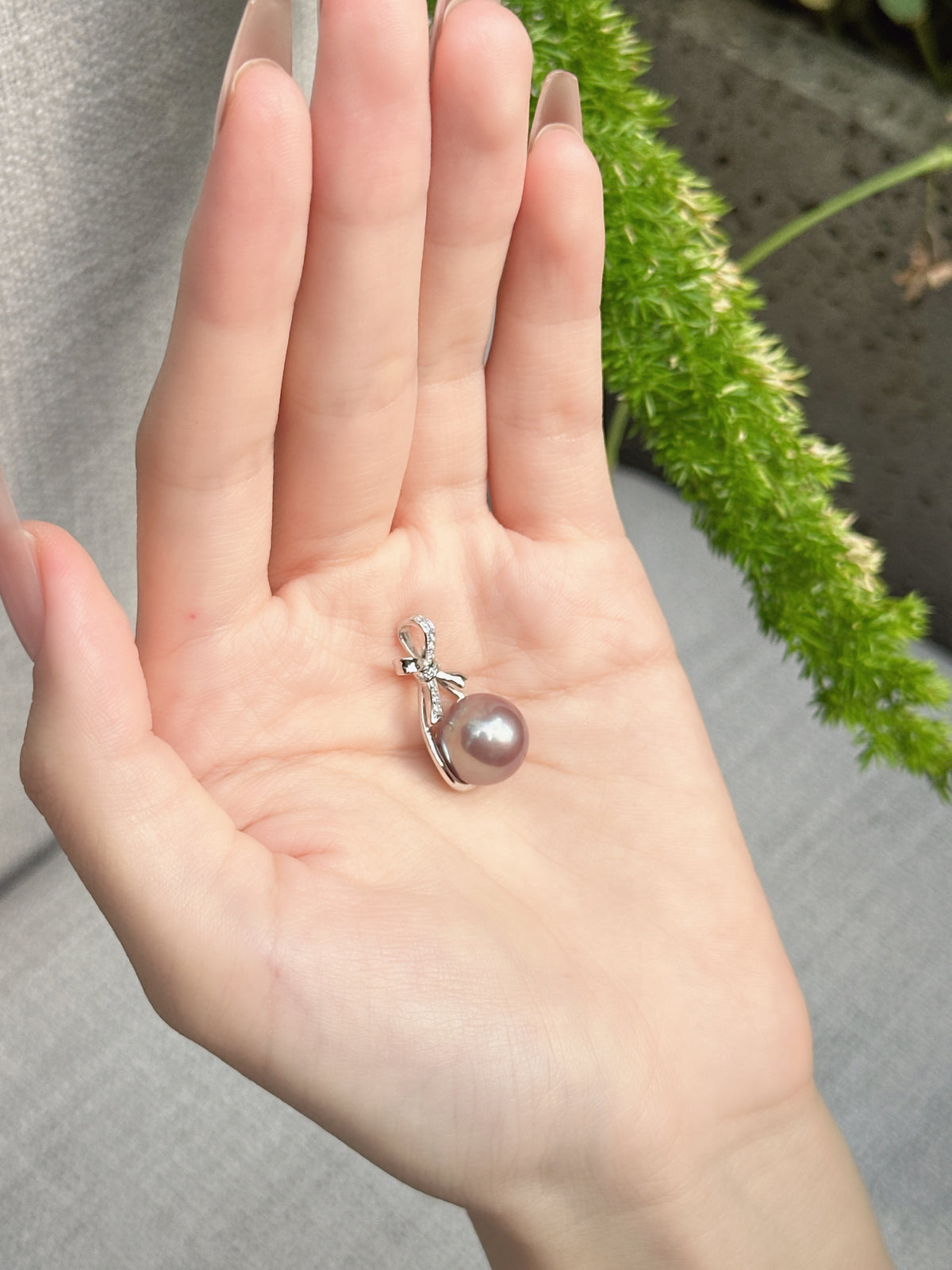 【現貨】925銀+淡水愛迪生吊墜12mm【ST313】