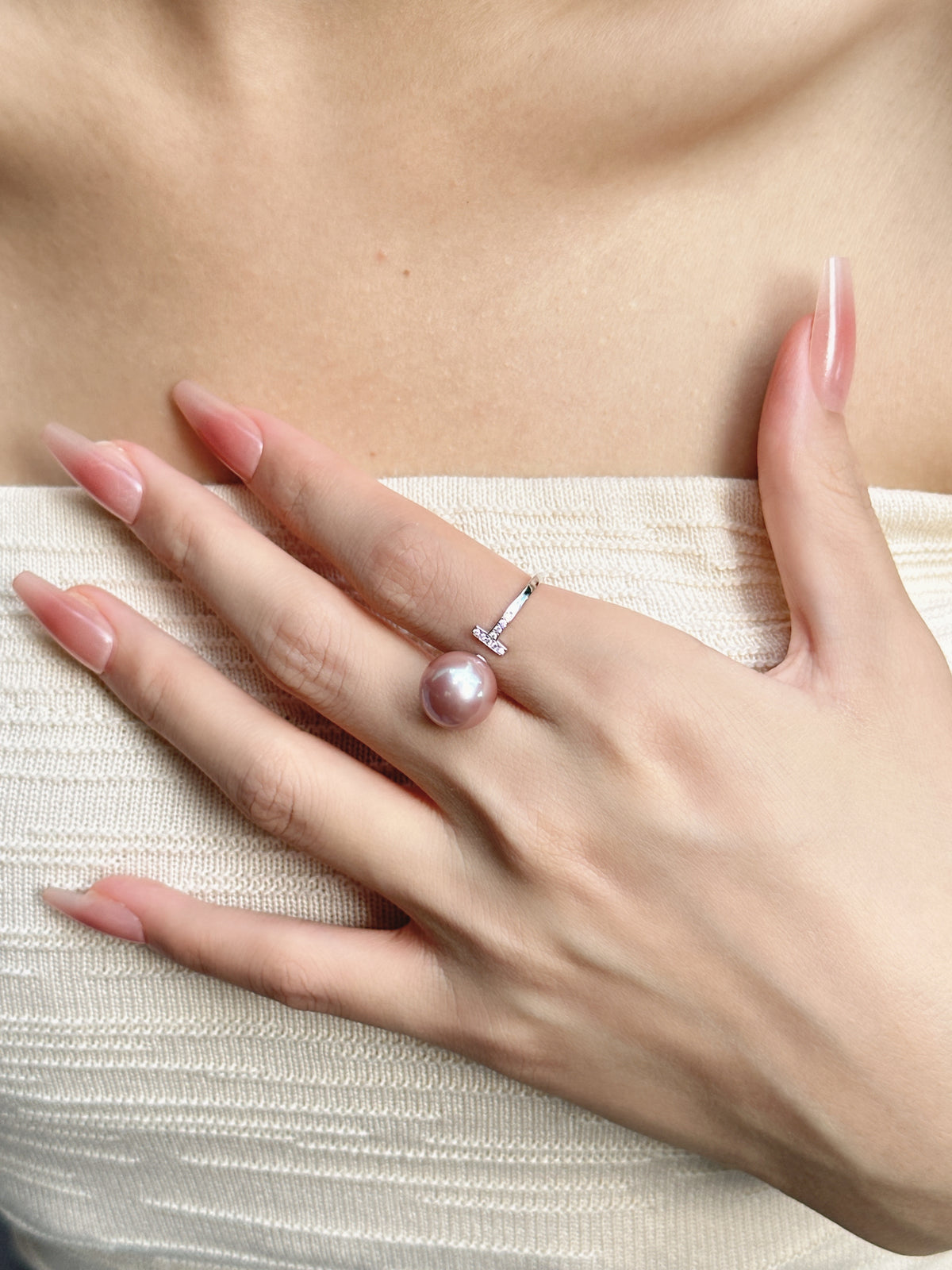 【現貨】925銀+淡水愛迪生戒指【ST315】