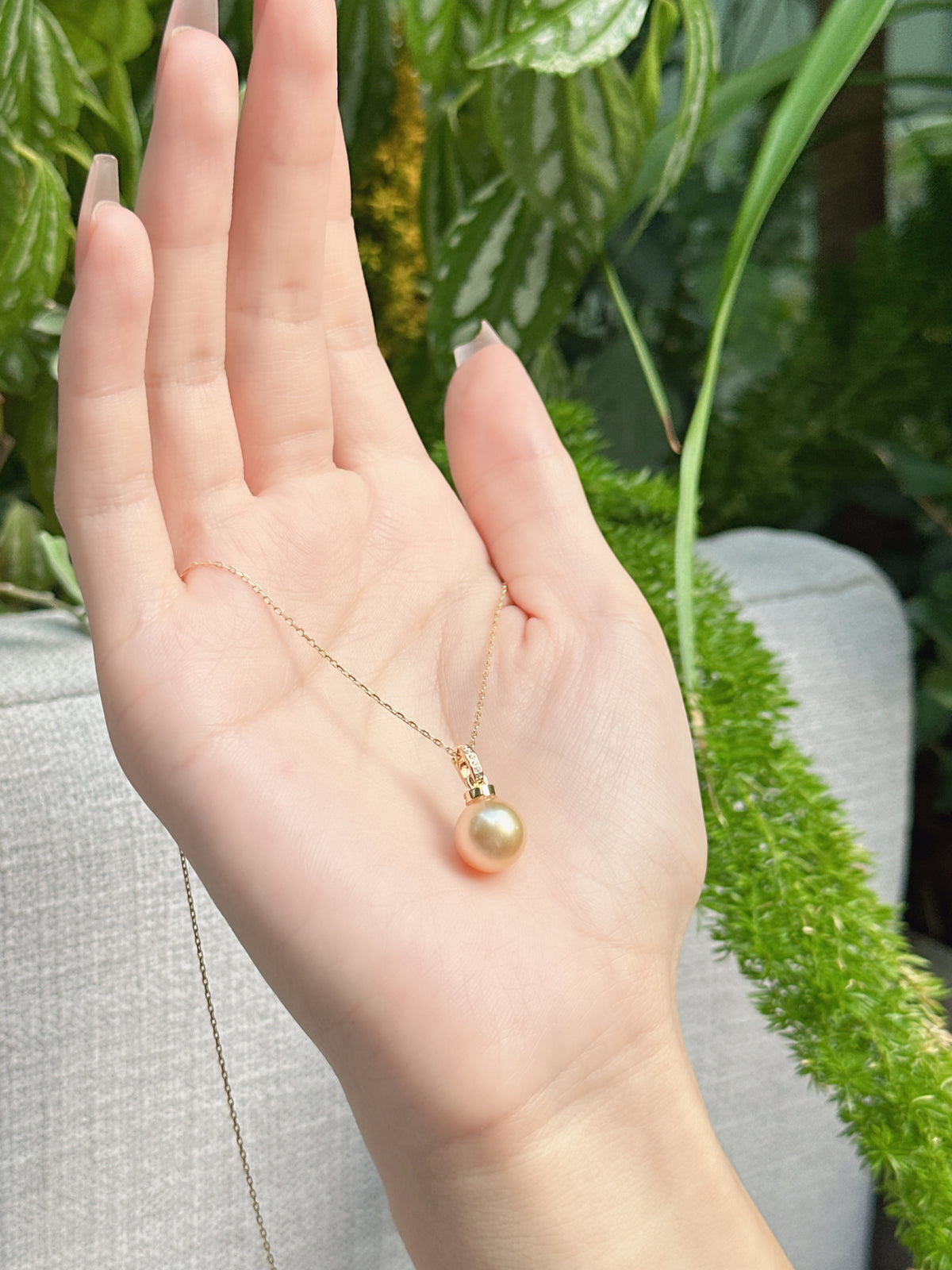 【現貨】925銀+淡水小金珠吊墜9.5mm【ST317】