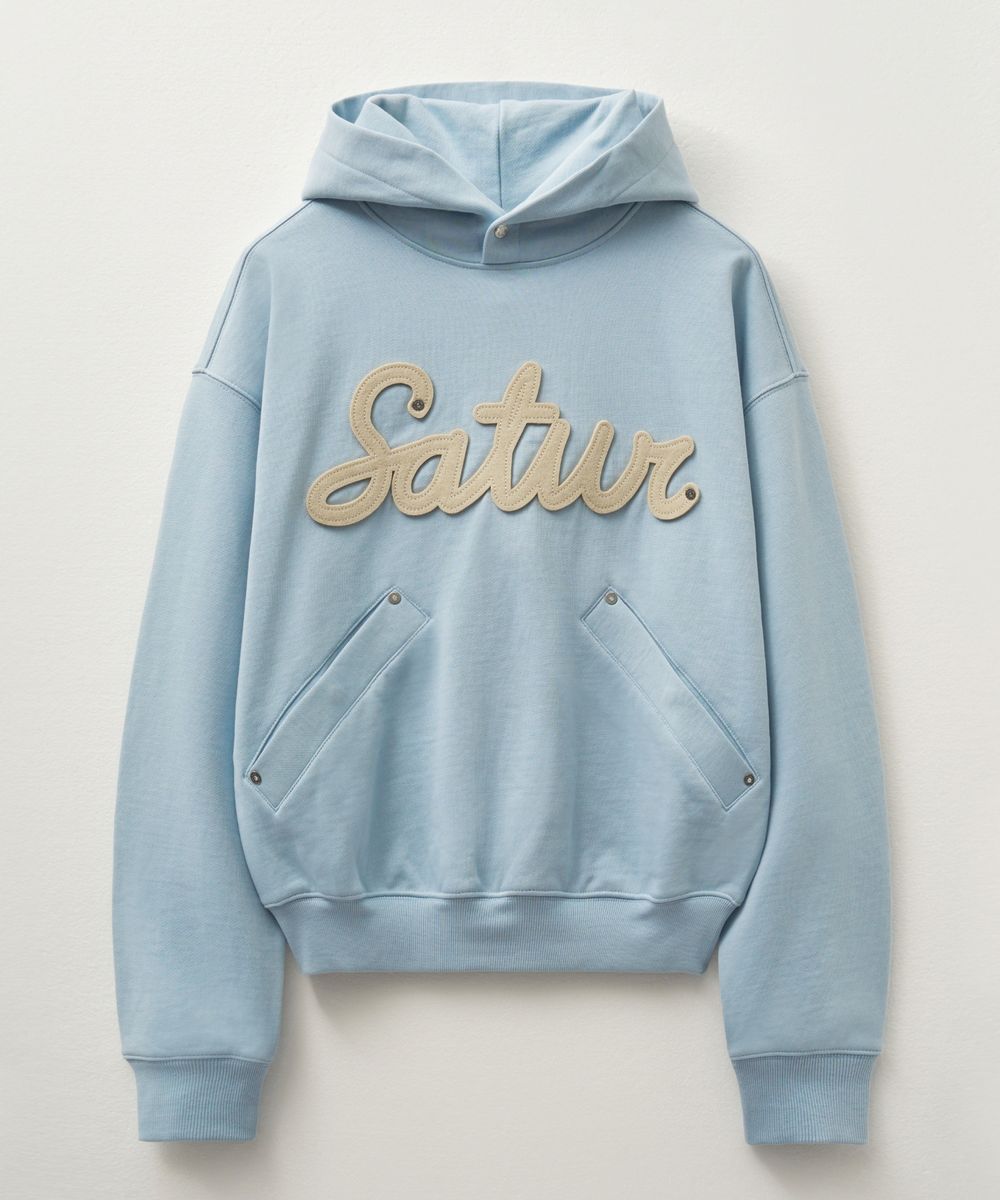 韓國 Satur Applique Rivet Hoodie【SA042】