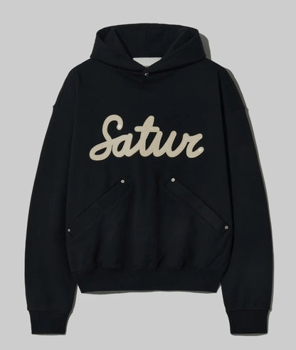 韓國 Satur Applique Rivet Hoodie【SA042】