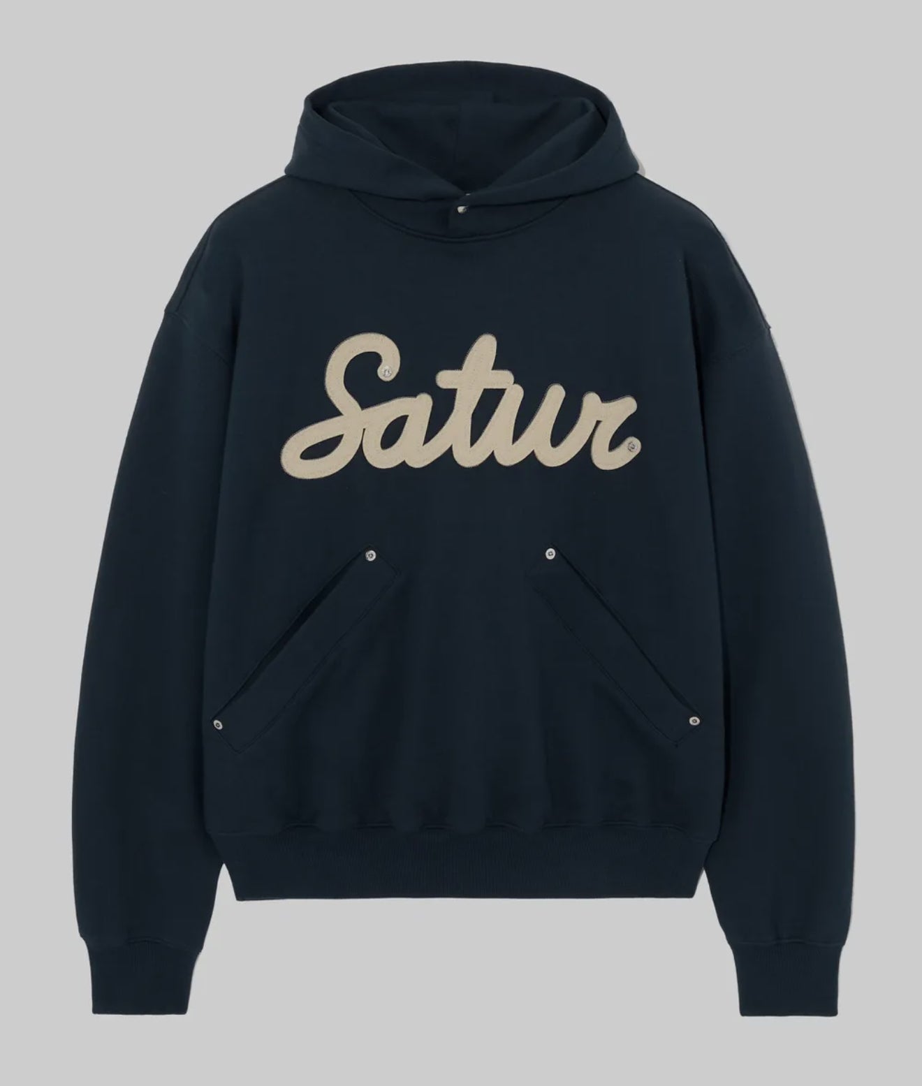 韓國 Satur Applique Rivet Hoodie【SA042】