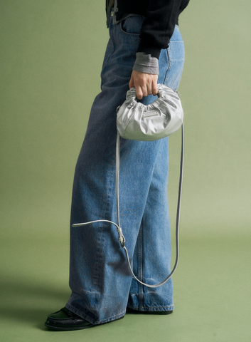 韓國 Satur Scrunchie Mini Tote & Cross Bag【SR034】