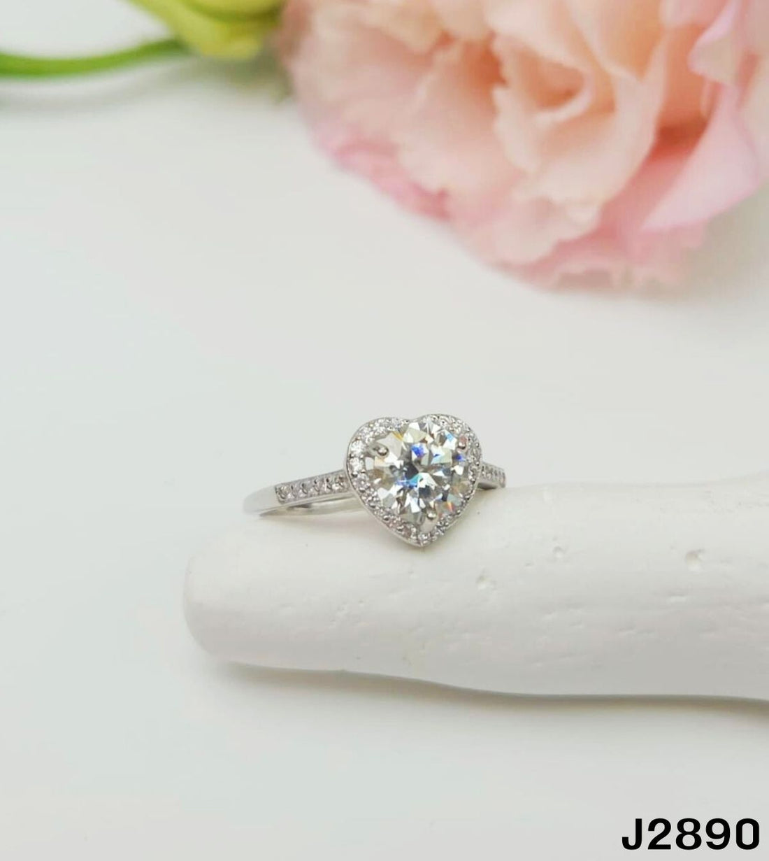 S925銀 莫桑鑽戒指 J2890-1Ct【SS781】