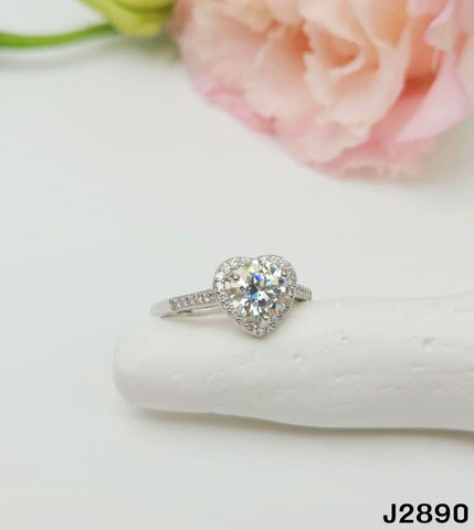 S925銀 莫桑鑽戒指 J2890-1Ct【SS781】