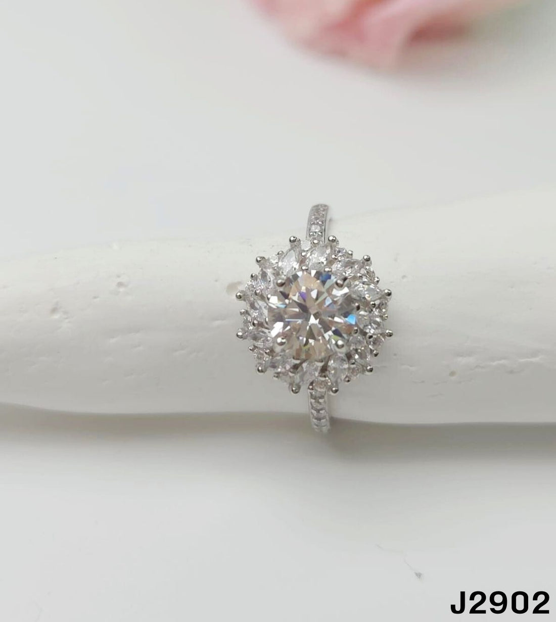 S925銀 莫桑鑽戒指 J2902-1Ct【SS770】