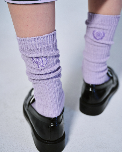 韓國 Mardi Mercredi LONG SOCKS MRD LOGO