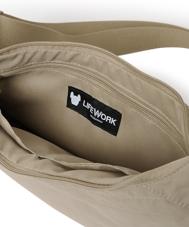 韓國 Lifework Diagonal Zipper Crossbody Bag【SC122】