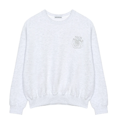 韓國 Nick Nicole MINI VOLUME NICOLE ROSE SWEATSHIRT【NN039】