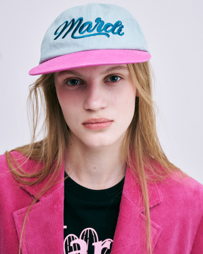 韓國 Mardi Mercredi CAP MARDI VINTAGE LOGO TWO TONE - STT Mall HK 靚太網購 -- MINT FUCHSIA