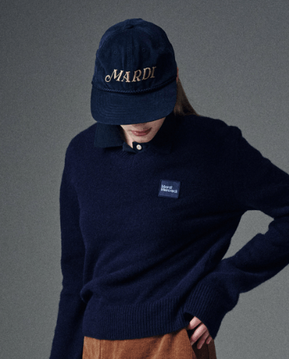 韓國 Mardi Mercredi CAP MARDI LOGO ROPE - STT Mall HK 靚太網購 -- NAVY BEIGE