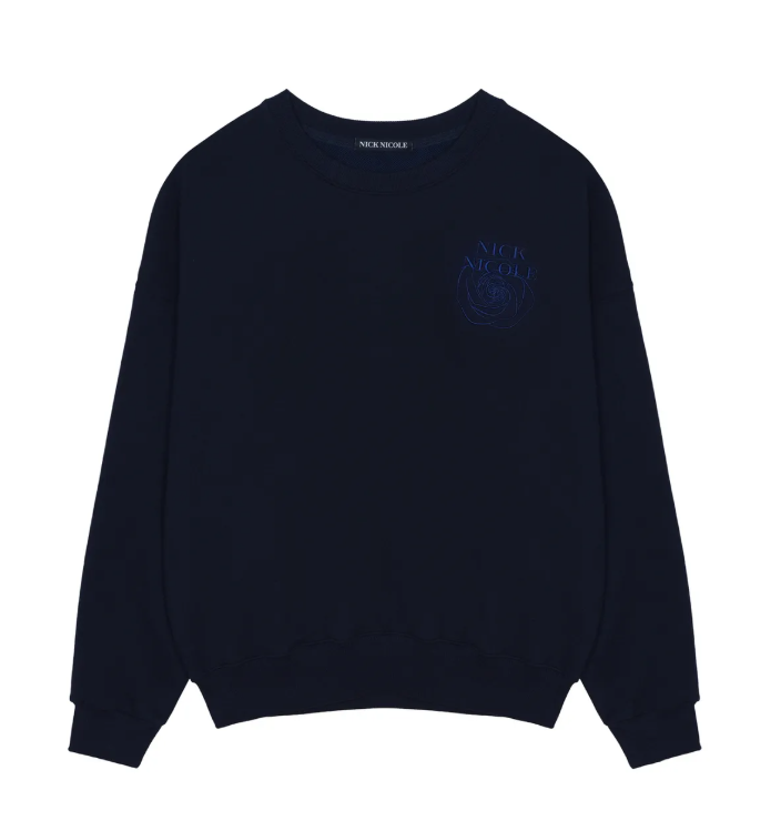 韓國 Nick Nicole MINI VOLUME NICOLE ROSE SWEATSHIRT【NN039】