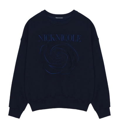 韓國 Nick Nicole VOLUME NICOLE ROSE SWEATSHIRT【NN040】