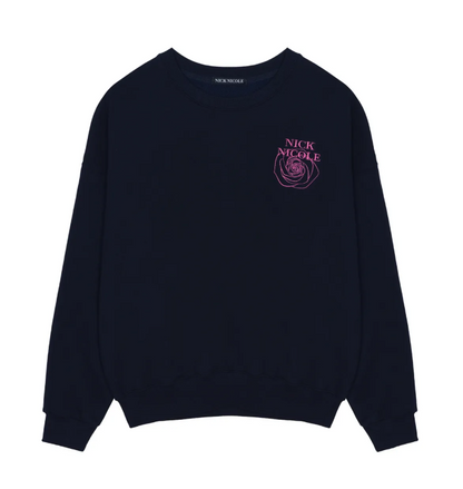 韓國 Nick Nicole MINI VOLUME NICOLE ROSE SWEATSHIRT【NN039】