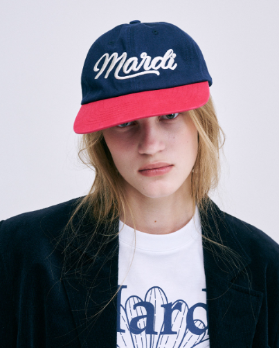 韓國 Mardi Mercredi CAP MARDI VINTAGE LOGO TWO TONE - STT Mall HK 靚太網購 -- NAVY RED