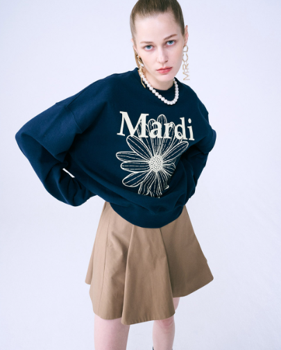 韓國 Mardi Mercredi SWEATSHIRT FLOWERMARDI