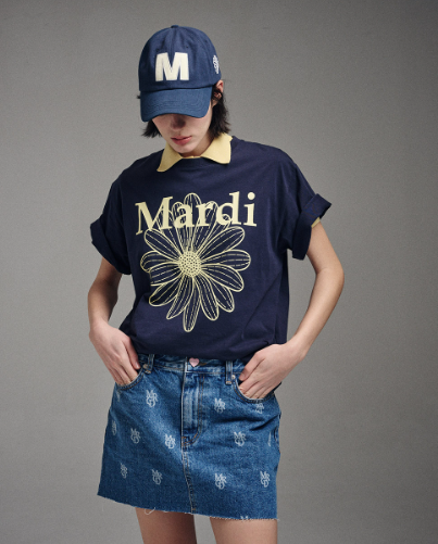 韓國 Mardi Mercredi TSHIRT FLOWERMARDI