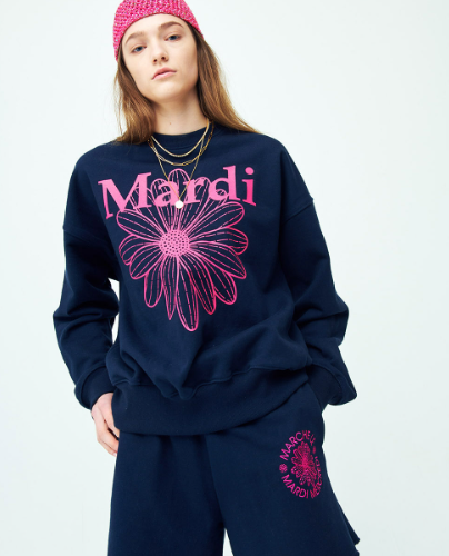 韓國 Mardi Mercredi SWEATSHIRT FLOWERMARDI