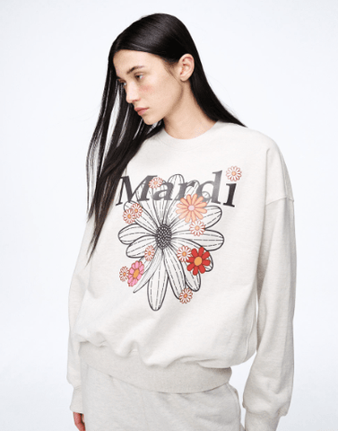 韓國 Mardi Mercredi SWEATSHIRT FLOWERMARDI BLOSSOM