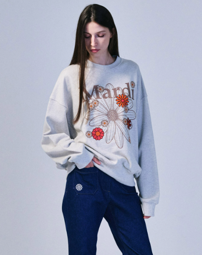 韓國 Mardi Mercredi SWEATSHIRT FLOWERMARDI BLOSSOM