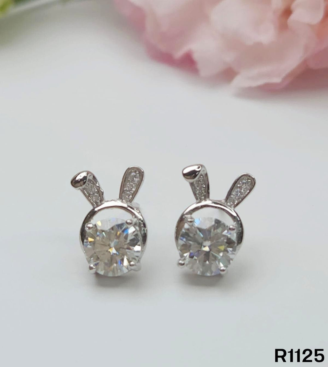 S925銀 莫桑鑽耳環 R1125-1Ct【SS778】