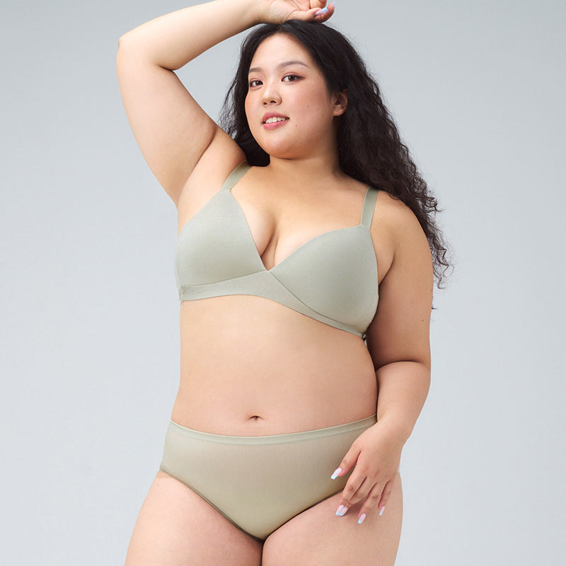 Comfort Lab Plus Size Modal Basic Bralette【LL024】