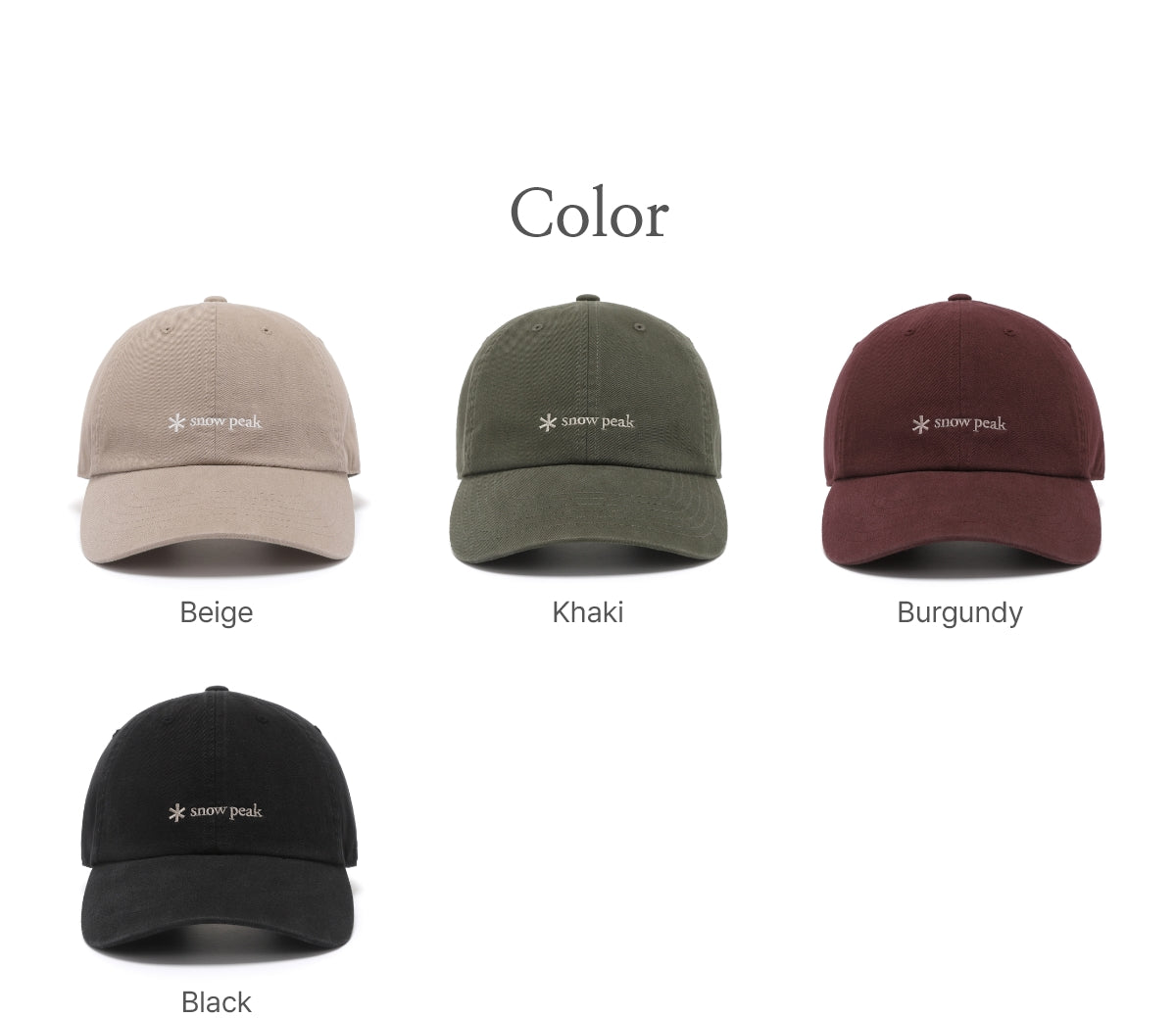 韓國 Snowpeak Clancy 7-Panel Ball Cap【SN030】