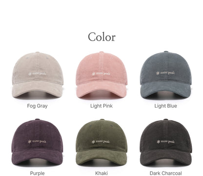 韓國 Snowpeak Corduroy Ball Cap【SN031】