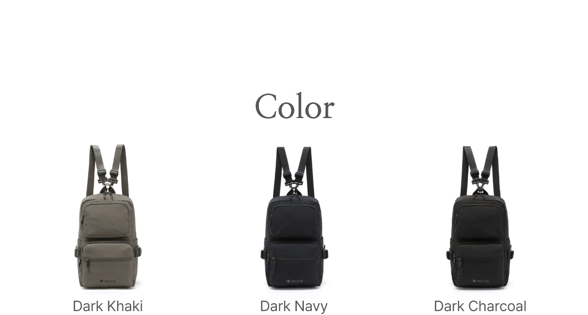 韓國 Snowpeak Dual Tech Small Backpack【SN007】