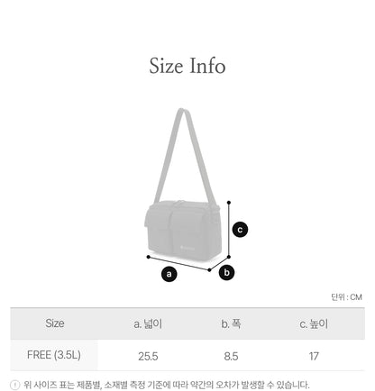 韓國 Snowpeak Dual Tech Bold Crossbody Bag【SN010】