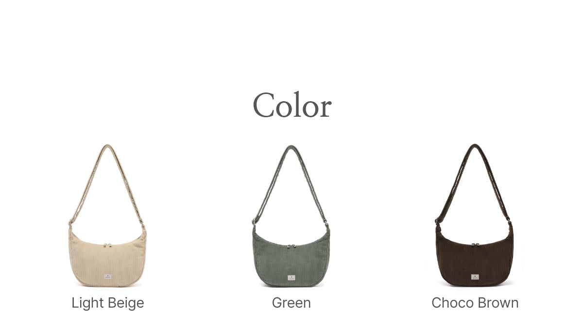 韓國 Snowpeak Corduroy Small Hobo Bag【SN026】