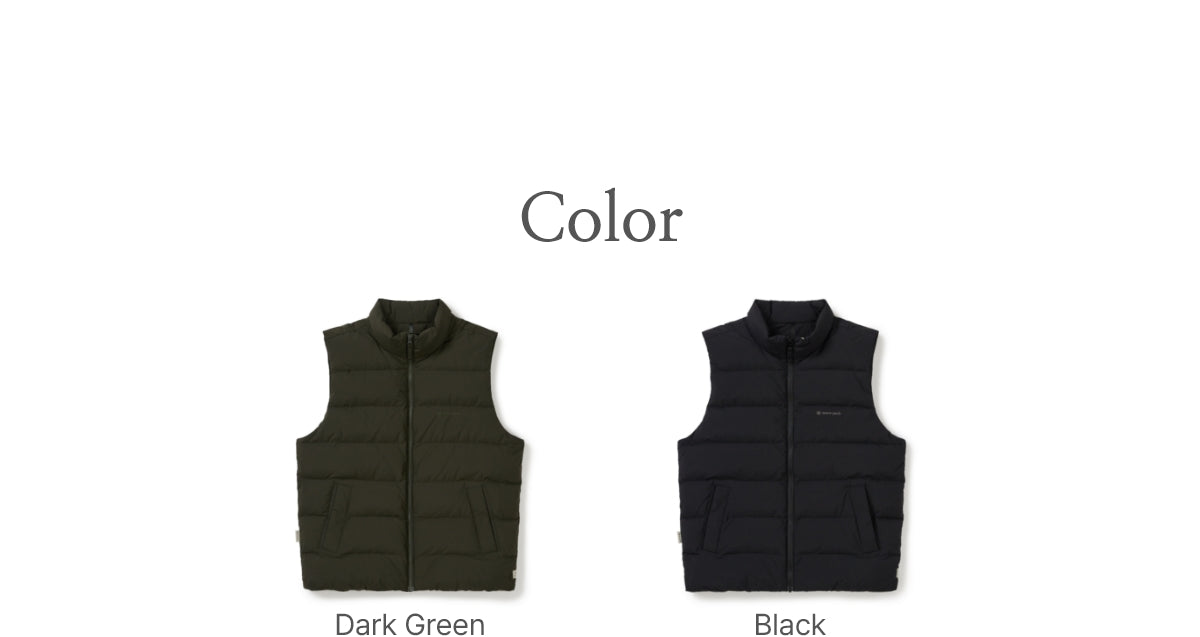 韓國 Snowpeak Landair Stand Neck Lightweight Down Vest【SN040】