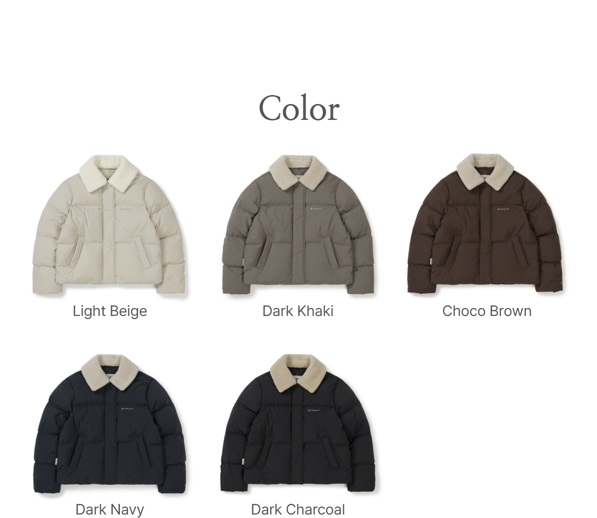 韓國 Snowpeak Women's Collar Buckle Neck Heavy Down Jacket (鴨絨)【SN065】