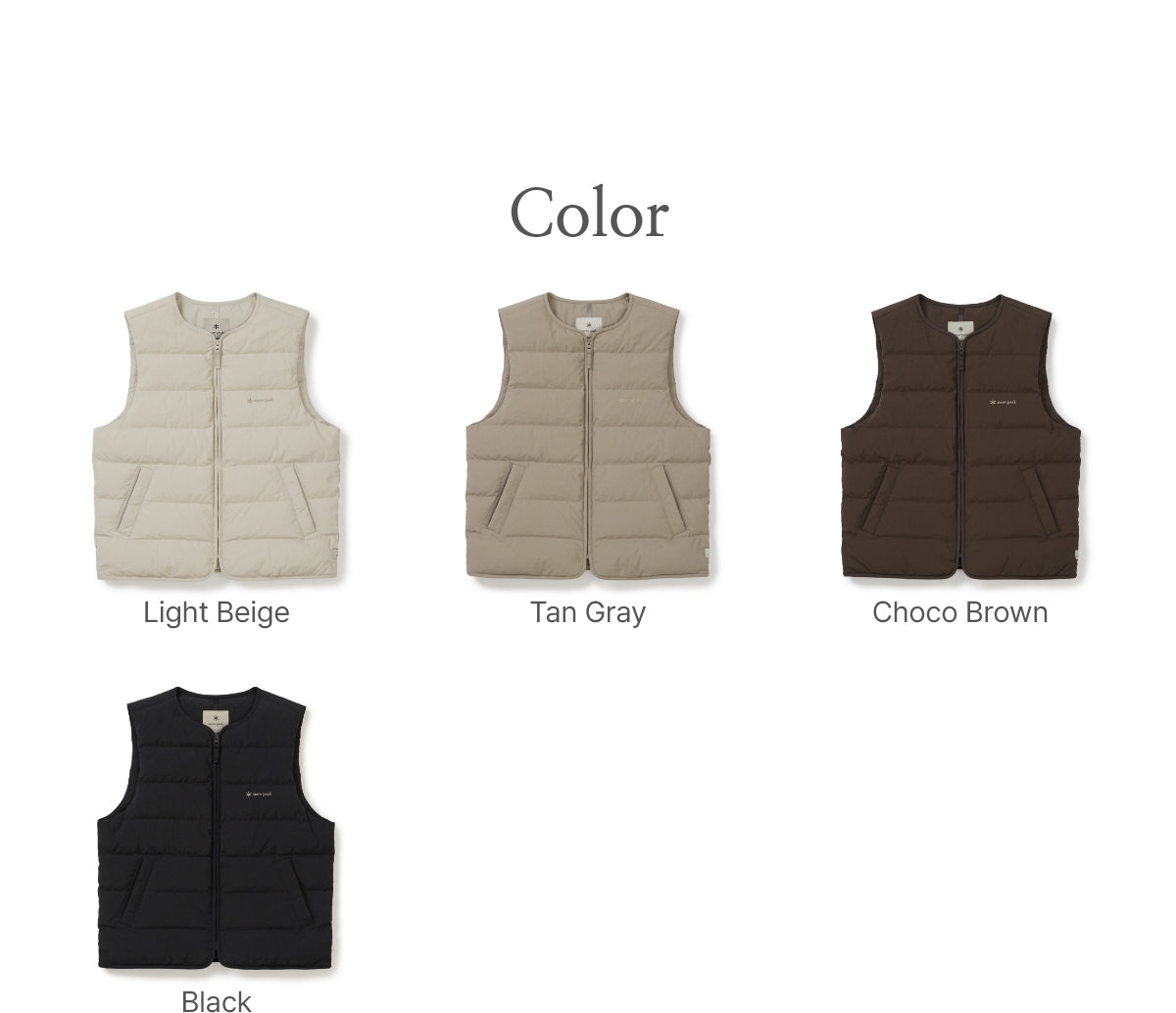 韓國 Snowpeak Land Women's Lightweight Down Vest【SN038】