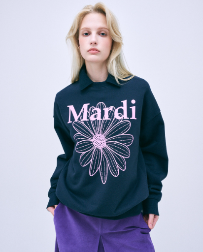 韓國 Mardi Mercredi SWEATSHIRT FLOWERMARDI