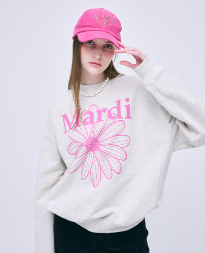 韓國 Mardi Mercredi SWEATSHIRT FLOWERMARDI