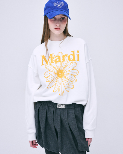 韓國 Mardi Mercredi SWEATSHIRT FLOWERMARDI