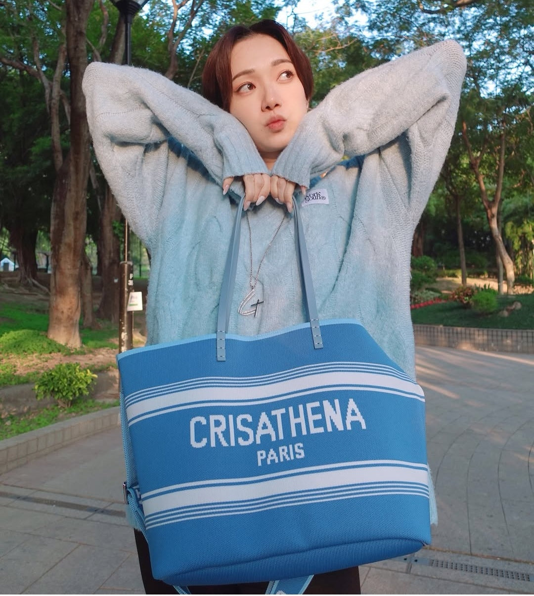 Crisathena Légèreté Large Tote Bag【SM164】