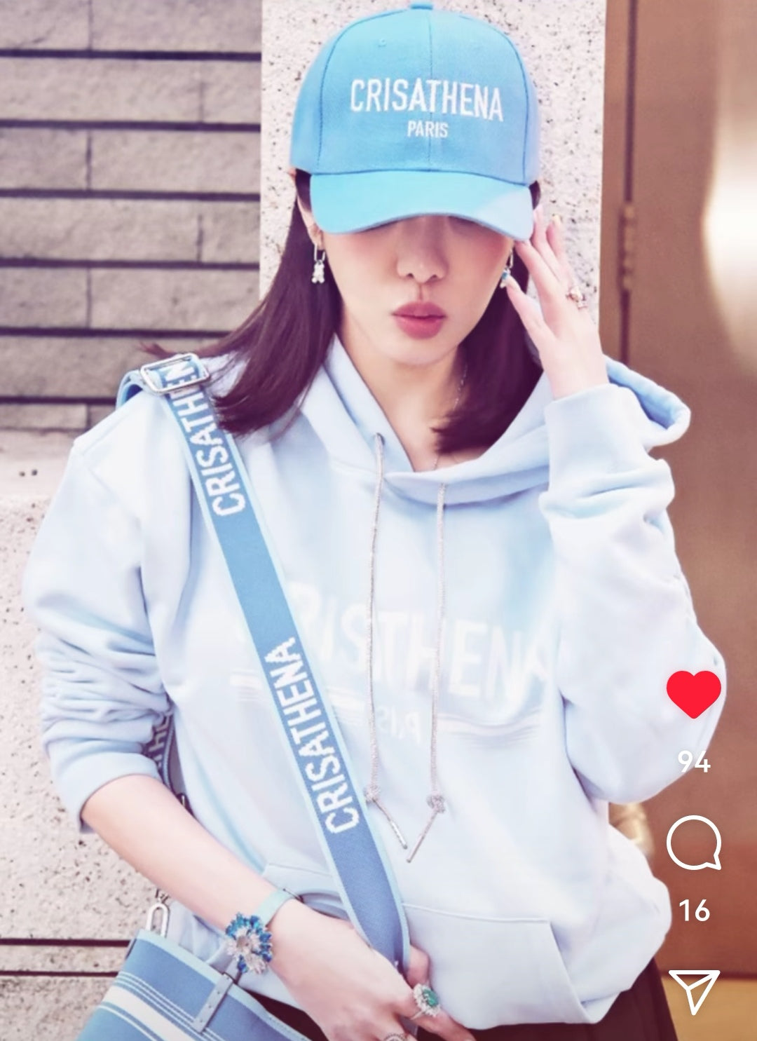 Crisathena Paris Large Characters Hat【SM187】