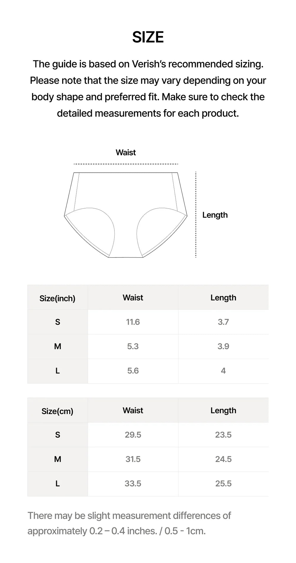 韓國 Verish Cool Fit Panty Plus【SE340】