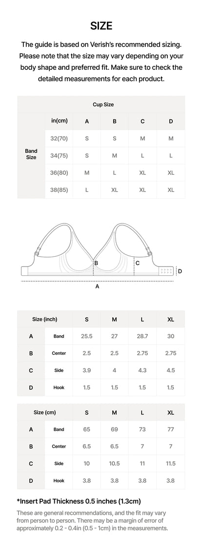 韓國 Verish Cool Fit Bra Signature (Jennie同款)【SE326】