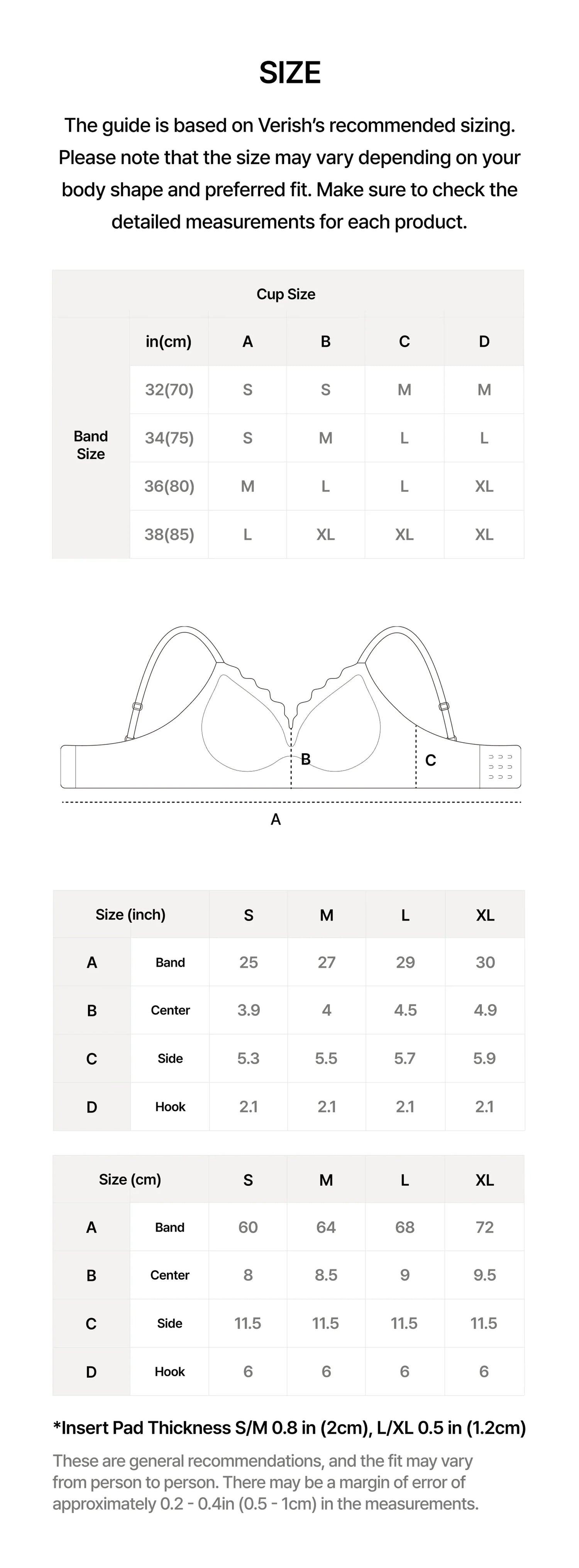 韓國 Verish Lacett Bra Volume Fit【SE341】