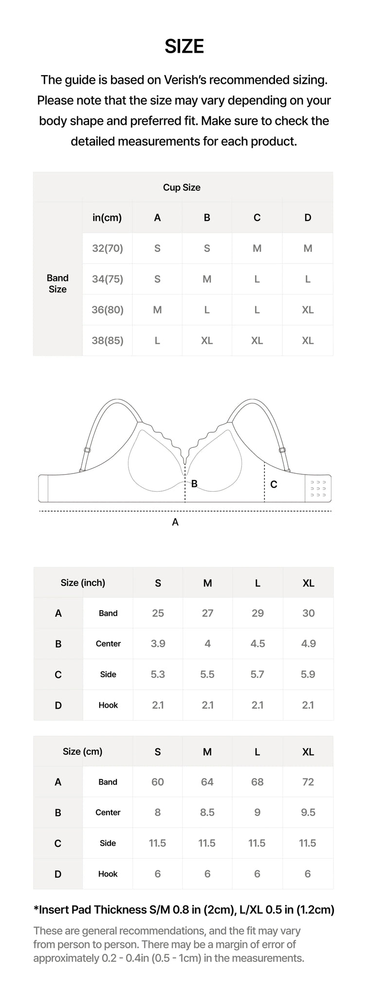 韓國 Verish Lacett Bra Volume Fit【SE341】