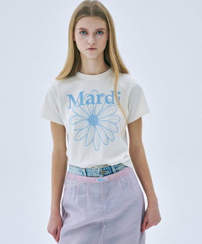 韓國 Mardi Mercredi SLIM TSHIRT FLOWERMARDI【MM040】