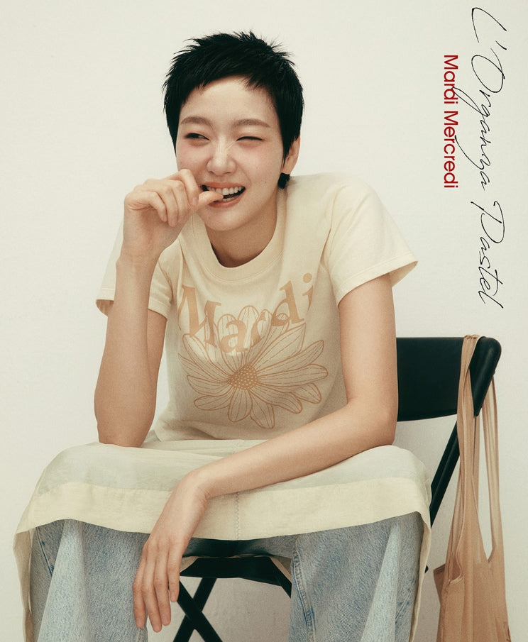 韓國 Mardi Mercredi SLIM TSHIRT FLOWERMARDI【MM040】