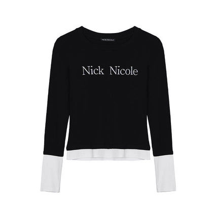 韓國 Nick Nicole LAYERED PINTUCK LONG SLEEVE TOP【NN126】